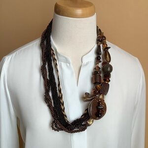 VINTAGE Artisan Lucille Gauthier Statement Necklace
